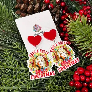 Have A Holly Earrings