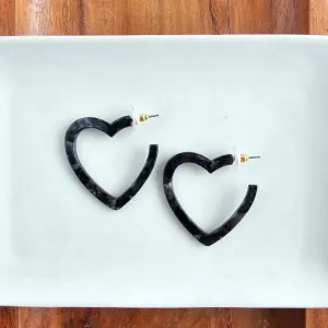 Heart Hoop Earrings