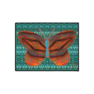 Heavy Duty Floor Mat (Butterfly Glade Denizen & Samhain Dream Thaw 12 & Blue Logo@Alchemic) RJSTH@Fabric#12_11 of 16 RJSTHw2025 RJS