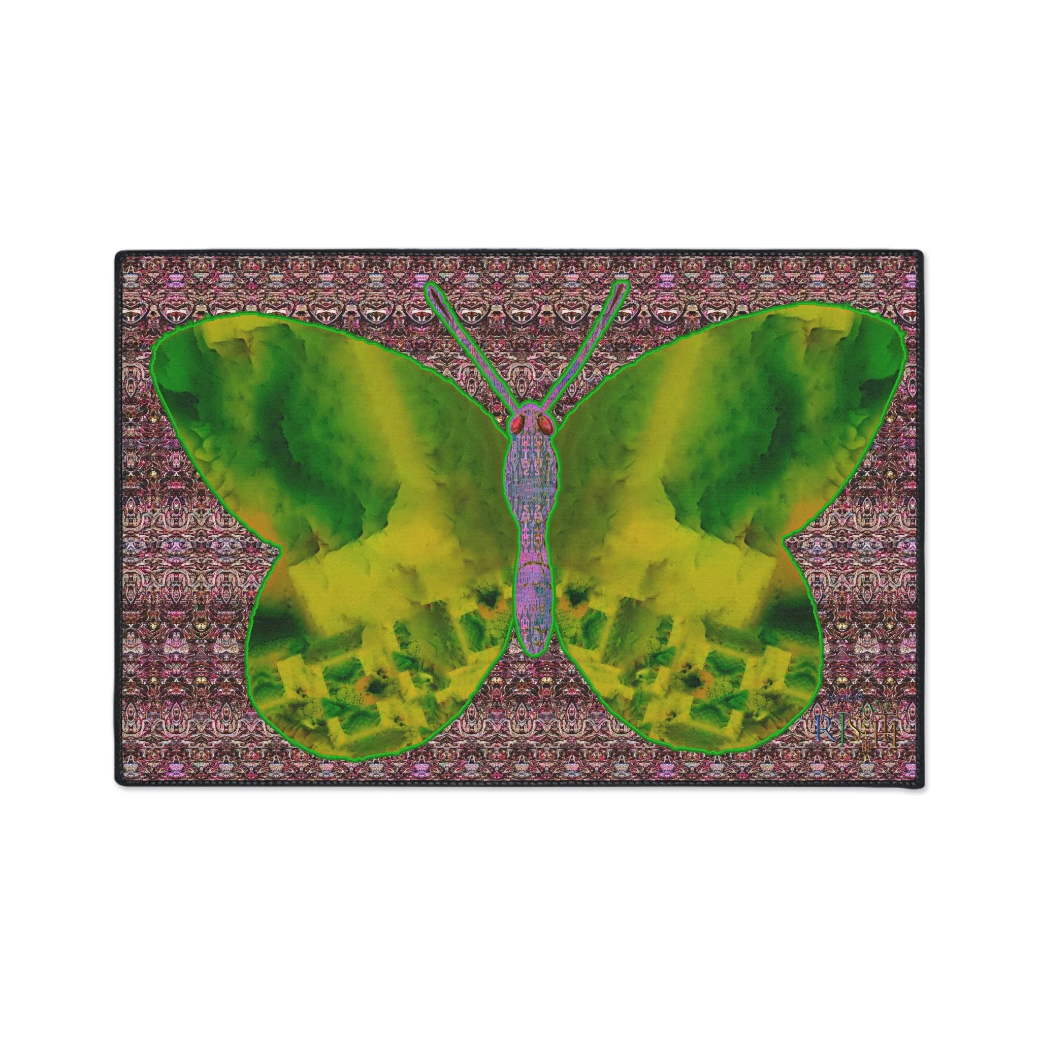 Heavy Duty Floor Mat (Butterfly Glade Denizen & Samhain Dream Thaw 14 & Purple Logo@Alchemic) RJSTH@Fabric#5_3 of 18 RJSTHw2025 RJS