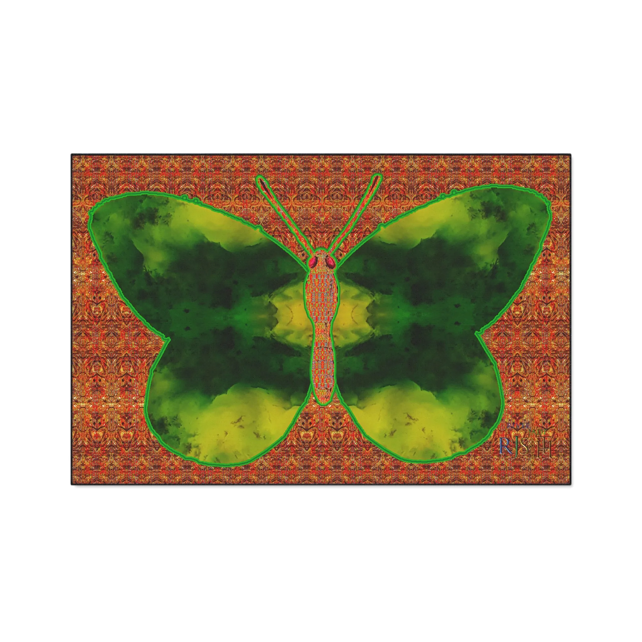 Heavy Duty Floor Mat (Butterfly Glade Denizen & Samhain Dream Thaw 15 & Orange Logo@Alchemic) RJSTH@Fabric#3_15 of 16 RJSTHw2025 RJS