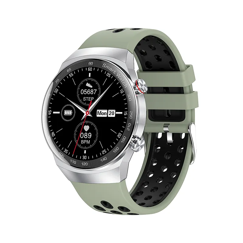 High Quality Support BT TWS Headset AK26 Smart watch with Phone Call Music Player pk MT3 Round Shape Smart Watch