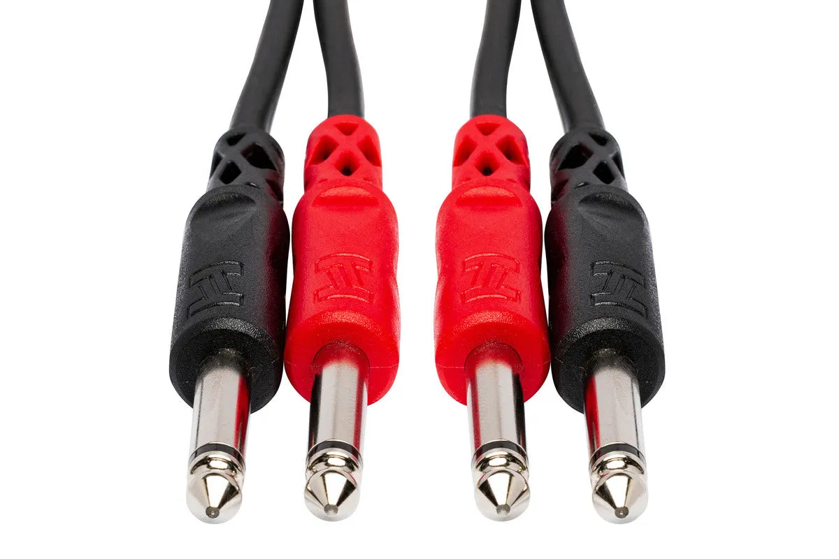 HOSA CPP-202 6.5' Stereo Interconnect, Dual 1/4 In TS To Same