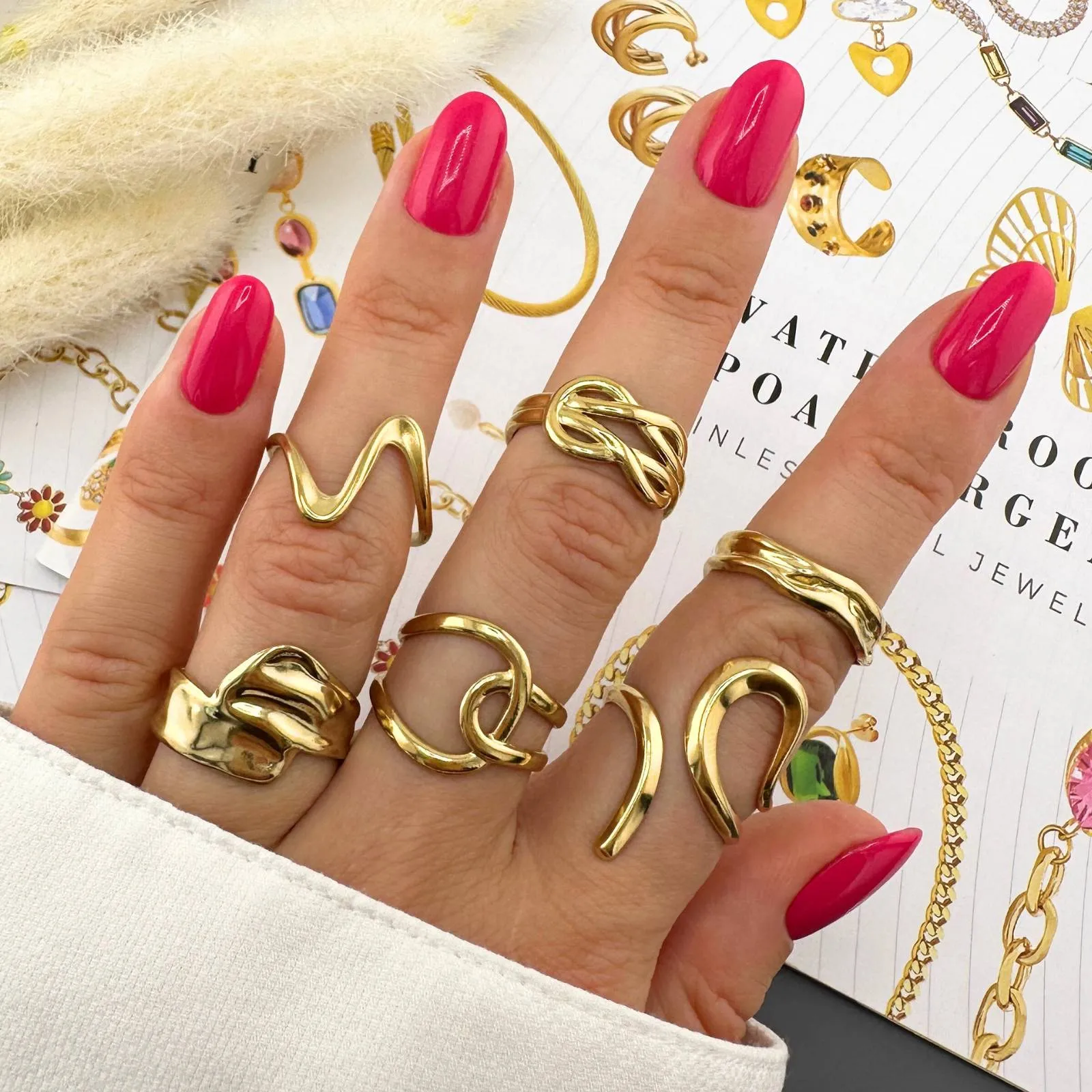 Infinity Symbol Cuff – Adjustable 18K Gold
