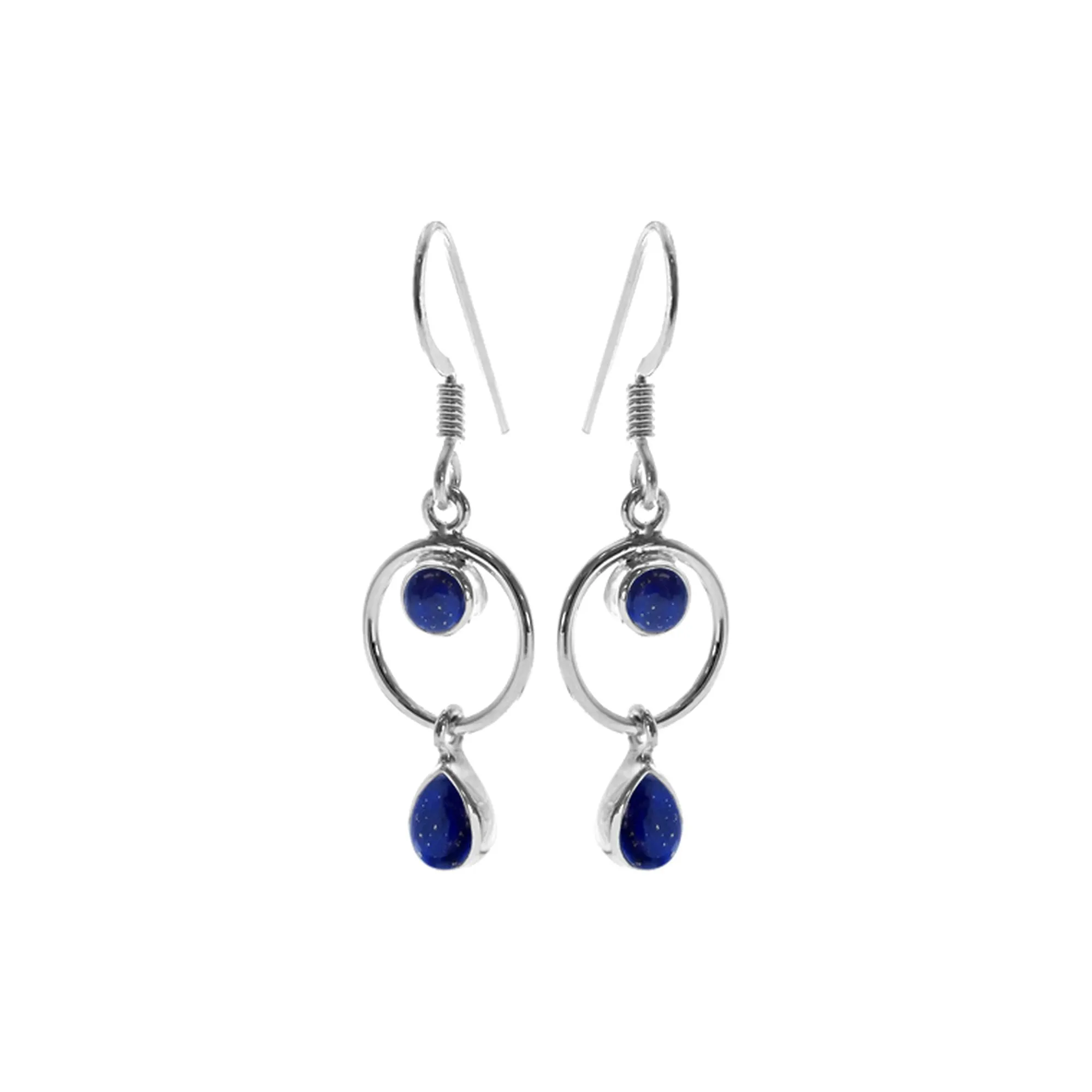 Ivy lapis lazuli charm earrings