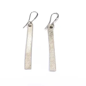Jackie - Simple sterling silver lightweight strip dangle earring