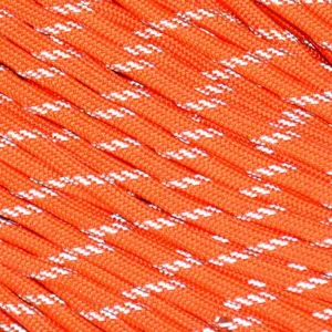 Jax Type Iii 550 Survival Paracord 100ft Hank Reflective (Neon Orange)