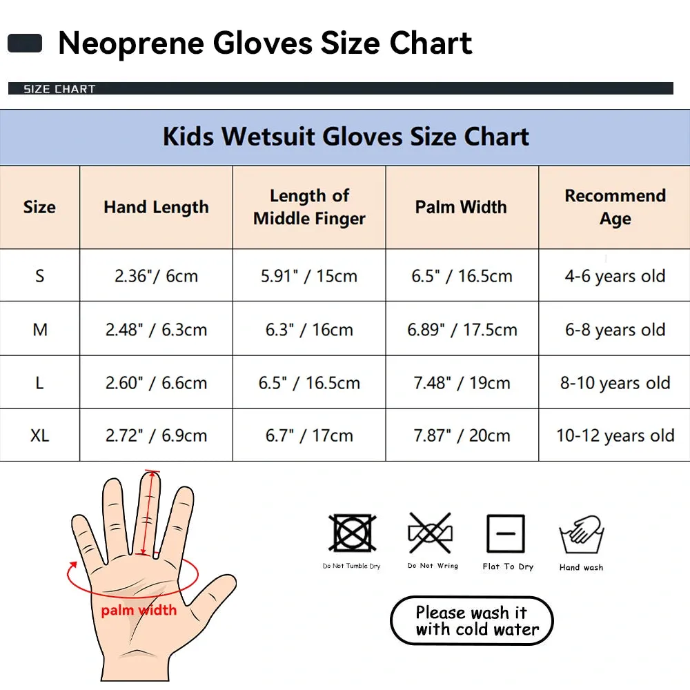 Kids Neoprene Gloves