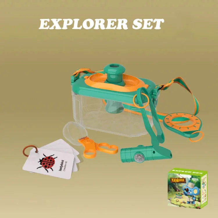 Kids Outdoor Explorer Kit Camping Exploration Toys Kids Insect Catching Kit with Insect Catcher Hat Adventure Set Children Gift