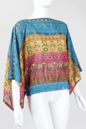 Kimono Sleeve Elephant Print Top