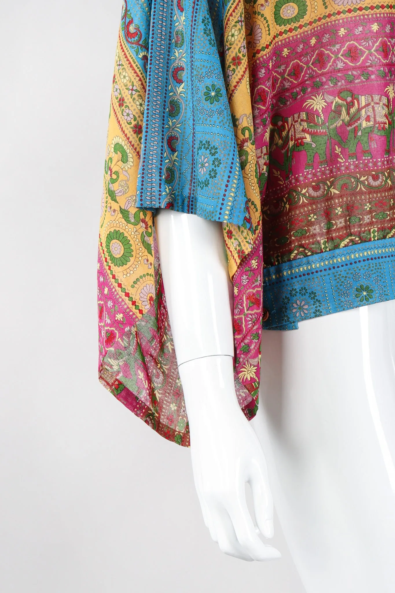 Kimono Sleeve Elephant Print Top