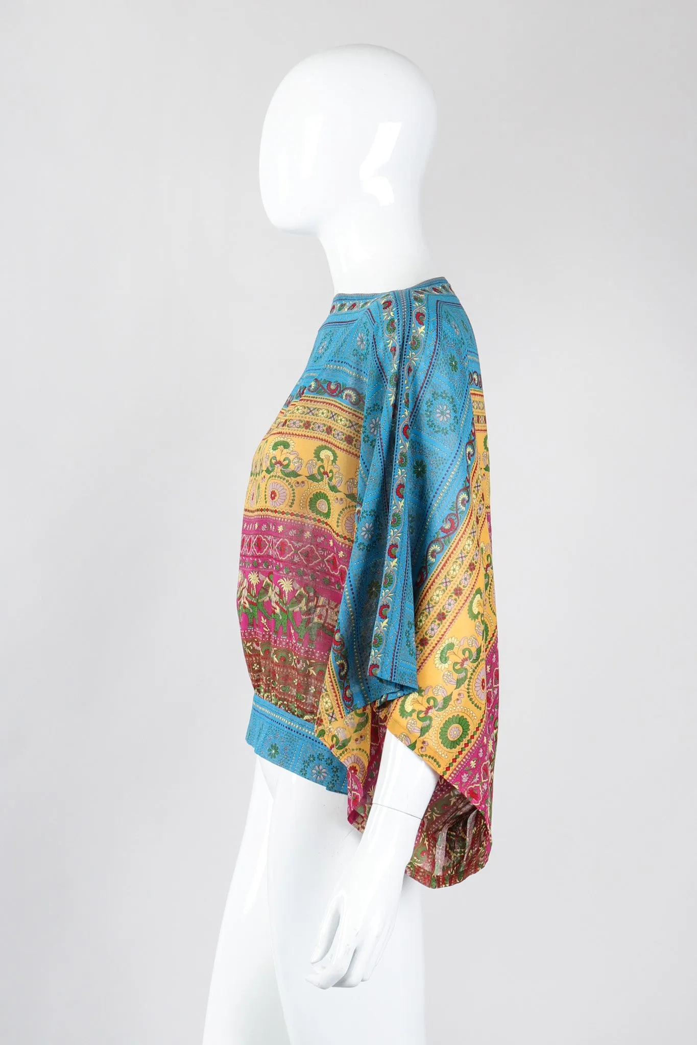 Kimono Sleeve Elephant Print Top