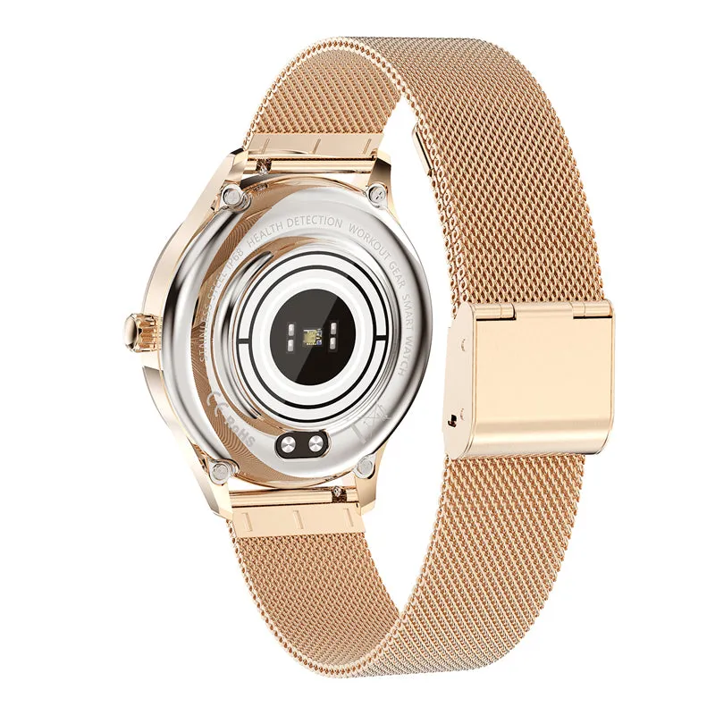 KW10 Real SPO2 Classic Stainless Steel Golden Female LW07 Smart Watch