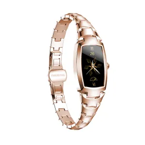 Ladies Smartwatch H8Pro Sports Fitness Tracker Heart Rate Waterproof Smart Bracelet With Polish Spanish