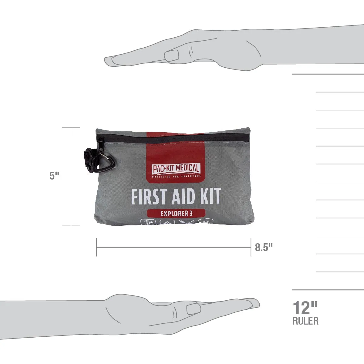 Large Explorer Watertight First Aid Kit, 103 Pieces