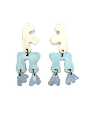LAS MALCRIÁS- Hearts Ceramics-Funky Shapes Earrings (different styles available)