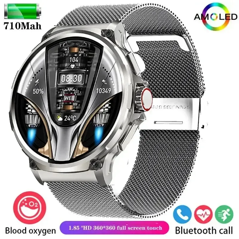 Lenovo New 1.85-inch ultra HD smartwatch, GPS track, HD Bluetooth call
