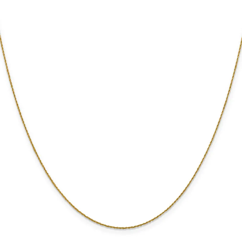Leslie's 14K .8mm Loose Rope Chain Spring Ring Clasp