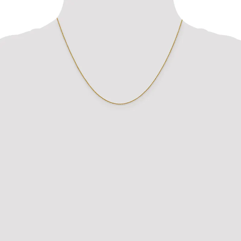 Leslie's 14K .8mm Loose Rope Chain Spring Ring Clasp