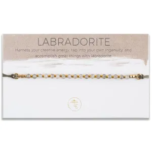 Lily Cord Bracelet, Labradorite