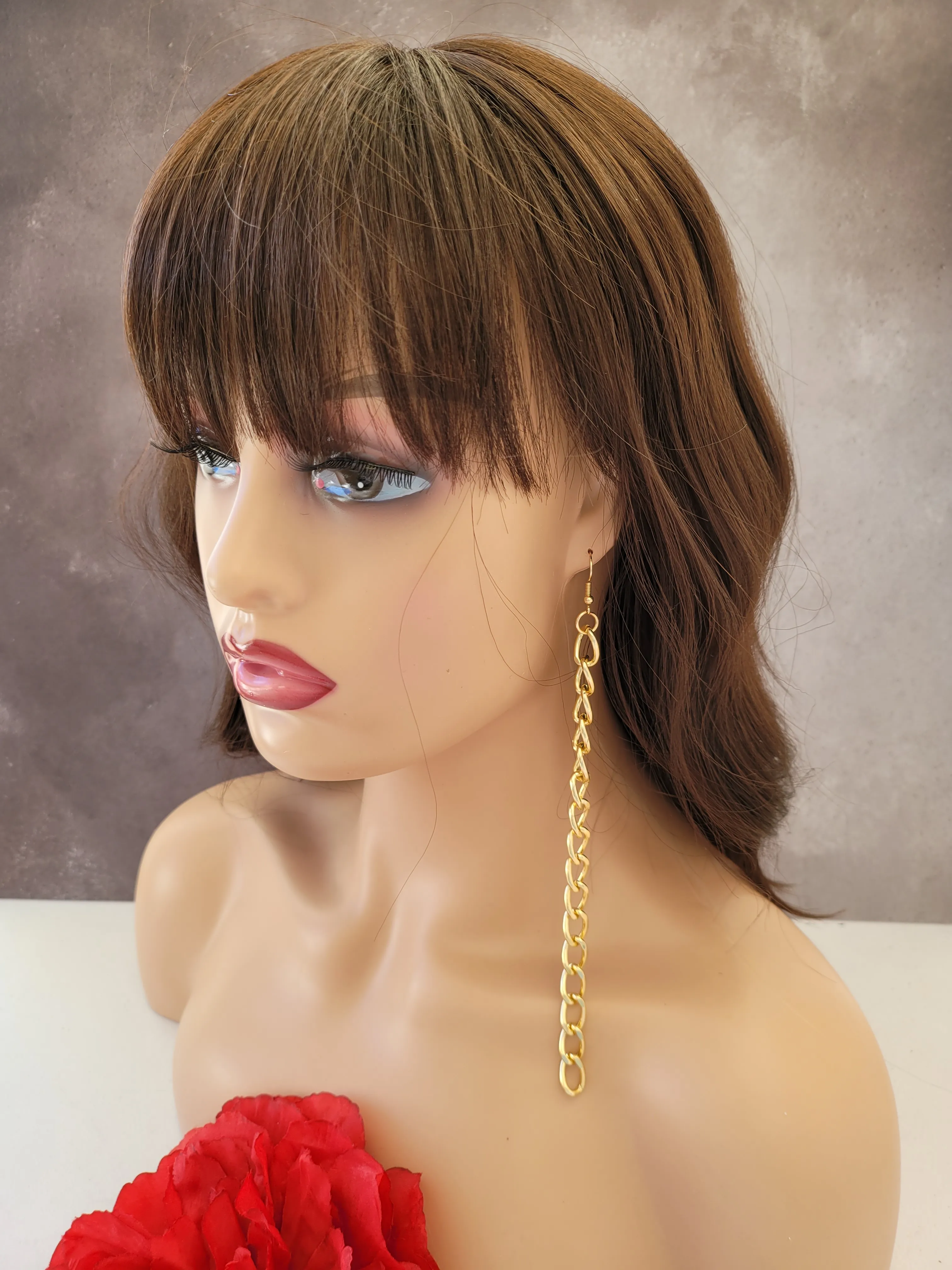 Long Chain Earrings Ultra Lightweight 19 cms Drop