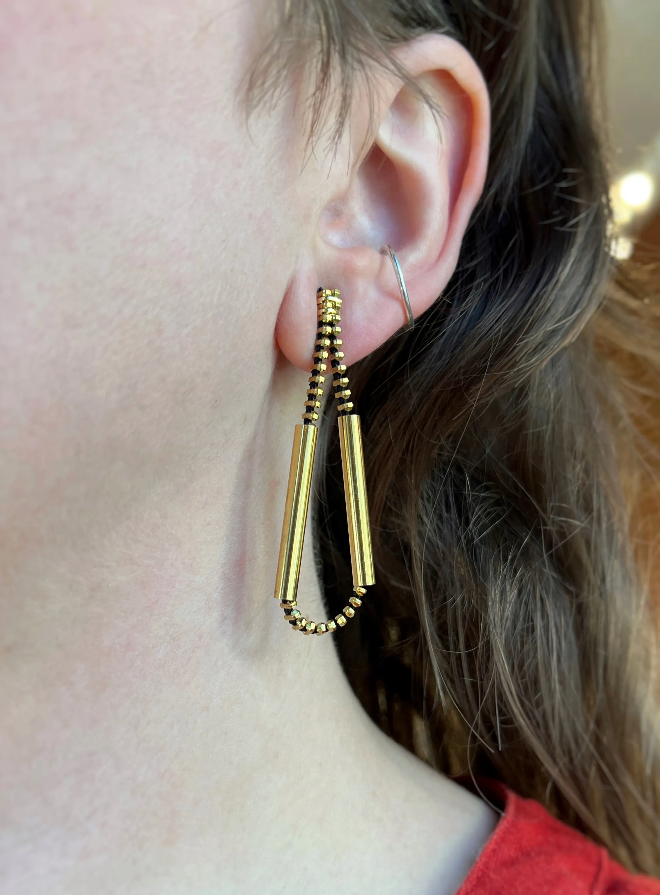 Loop Earrings, Gold