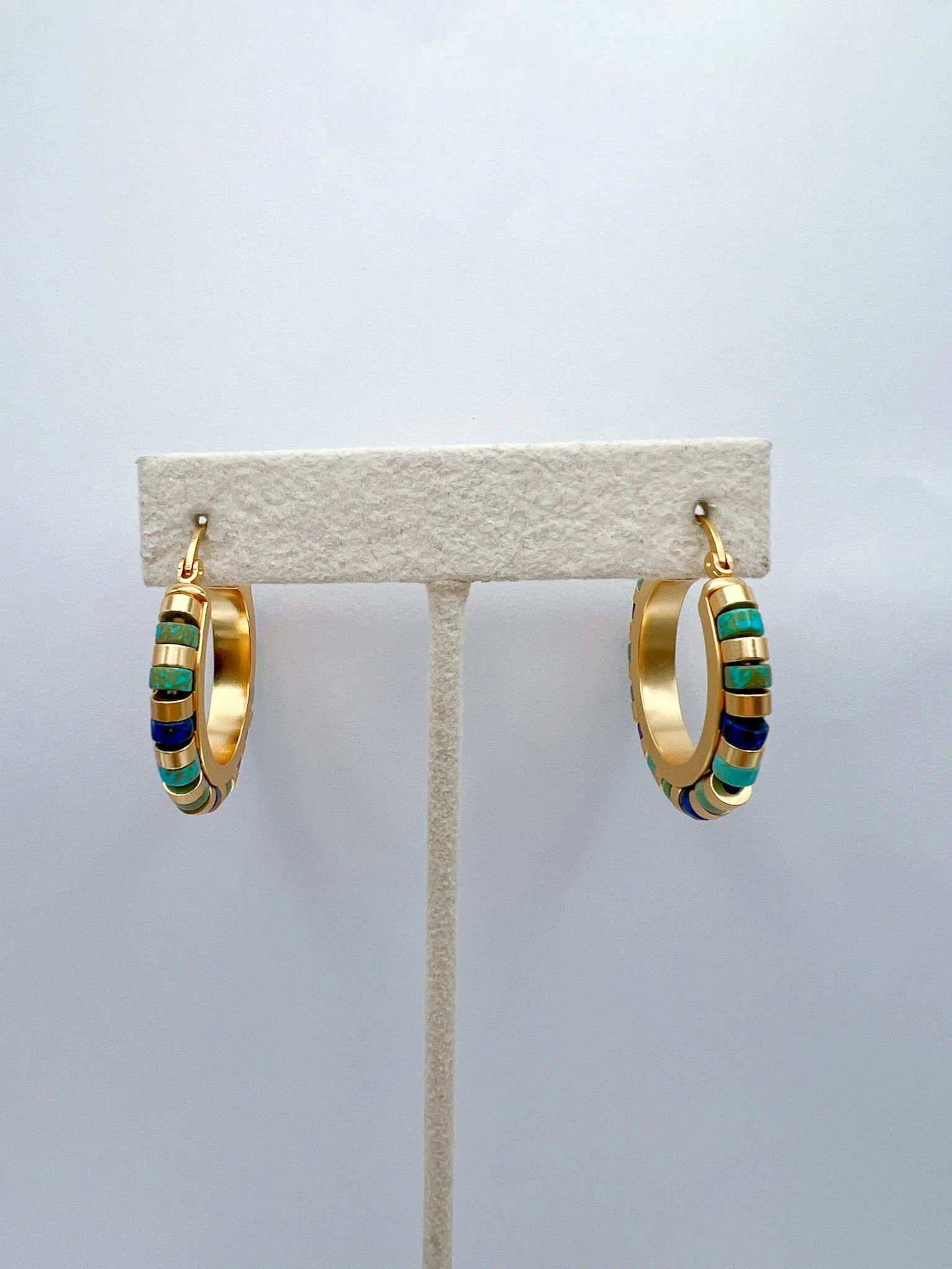 Loop Stone Earrings