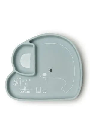 Loulou Lollipop - Born to be Wild Silicone Snack Suction Plate - Elephant