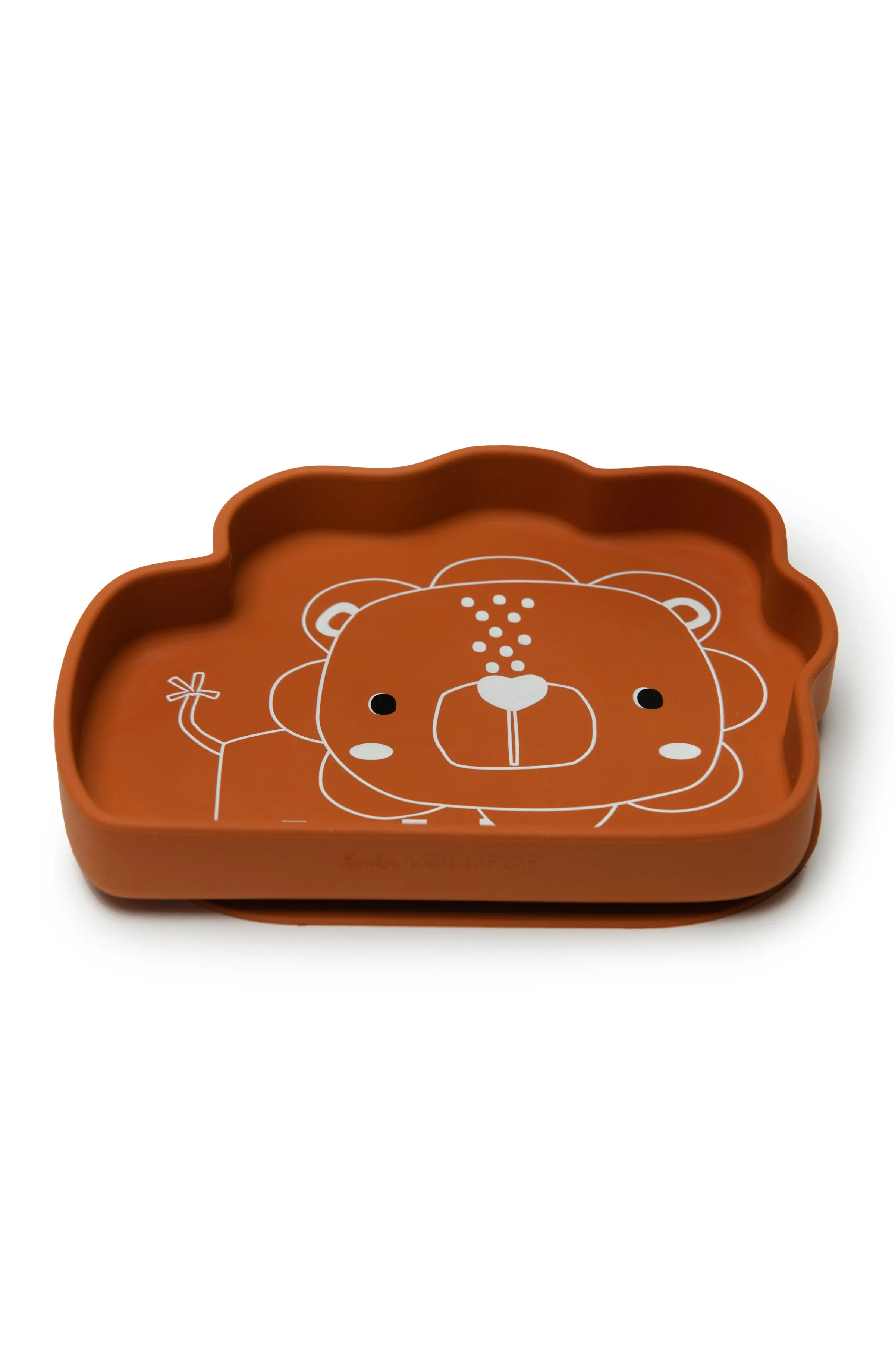 Loulou Lollipop - Born to be Wild Silicone Snack Suction Plate - Lion