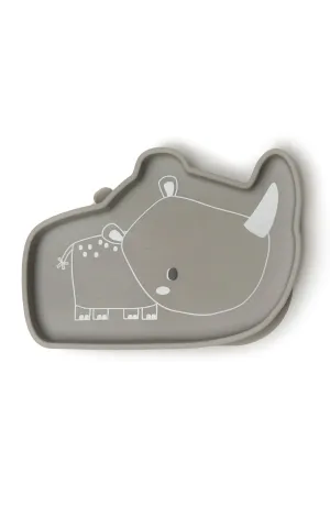 Loulou Lollipop - Born to be Wild Silicone Snack Suction Plate - Rhino