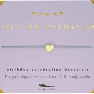 Lucky Feather Birthday Bracelets