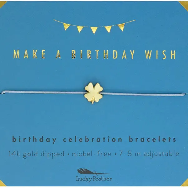 Lucky Feather Birthday Bracelets
