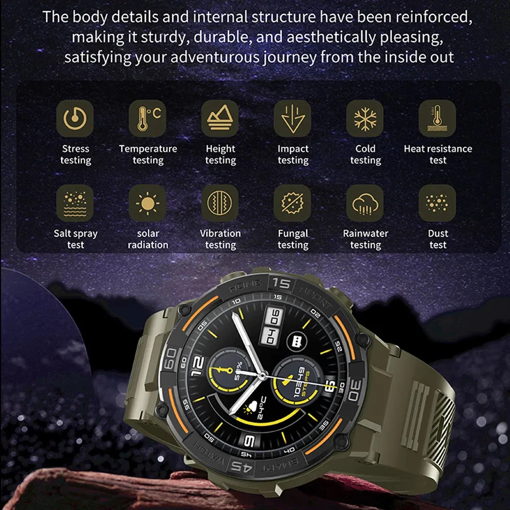 Mason | Men’s Outdoor Sports Smartwatch – Rugged Design with Health Tracking