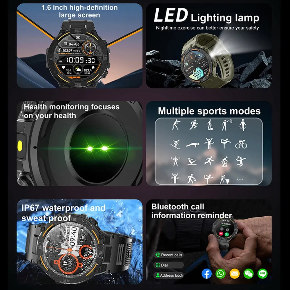 Mason | Men’s Outdoor Sports Smartwatch – Rugged Design with Health Tracking