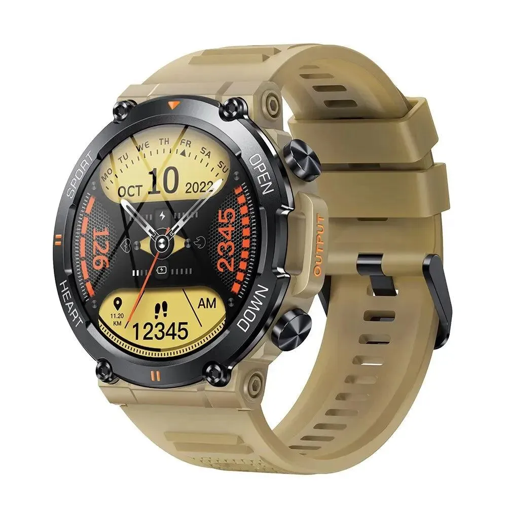 MELANDA 1.39 Inch HD Bluetooth Call Smart Watch Men Sports Fitness Tracker Heart Monitor 400mAh Smartwatch For Android IOS K56