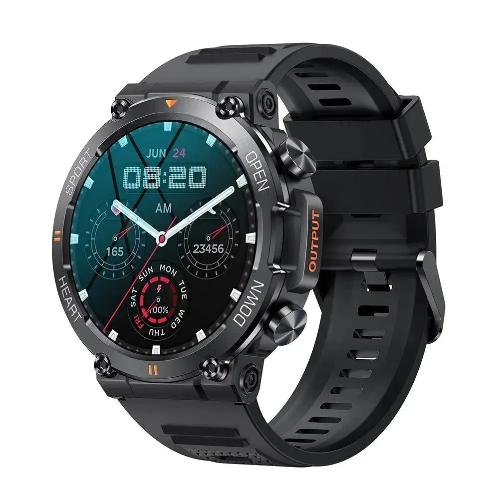 MELANDA 1.39 Inch HD Bluetooth Call Smart Watch Men Sports Fitness Tracker Heart Monitor 400mAh Smartwatch For Android IOS K56