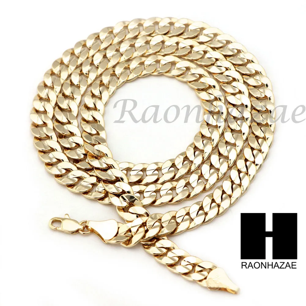 MEN KING LION ROPE CHAIN DIAMOND CUT 30" CUBAN LINK CHAIN NECKLACE S011
