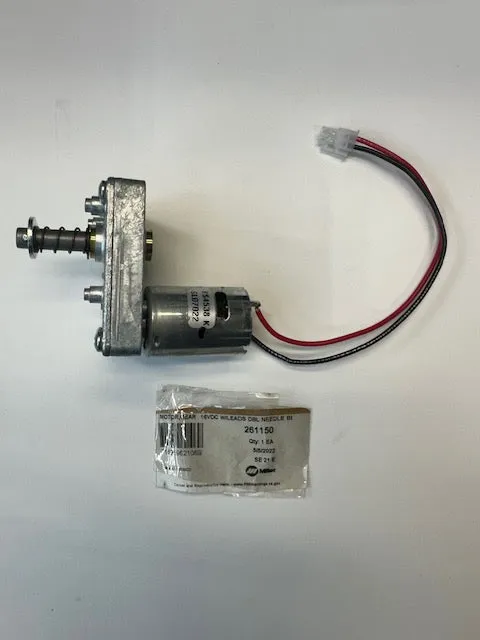 Miller 261150 MOTOR,GEAR  16VDC W/LEADS DBL NEEDLE BEARING