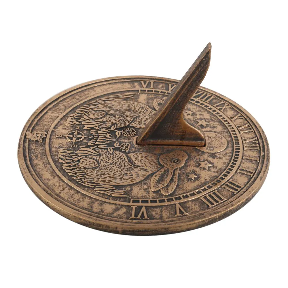 Moon Gazing Hare Terracotta Sundial by Lisa Parker NEW!