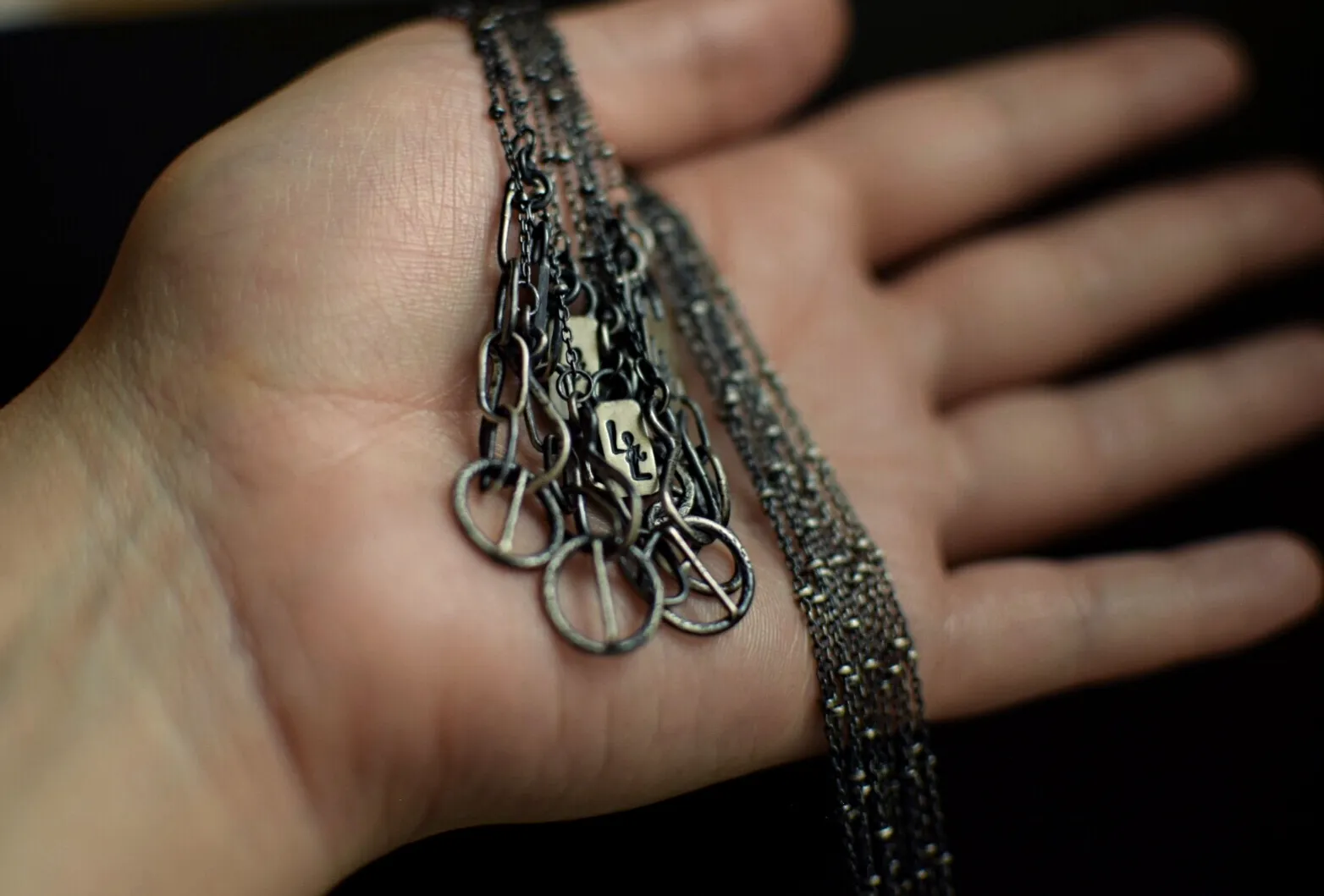 Moss Kyanite Fern Necklace