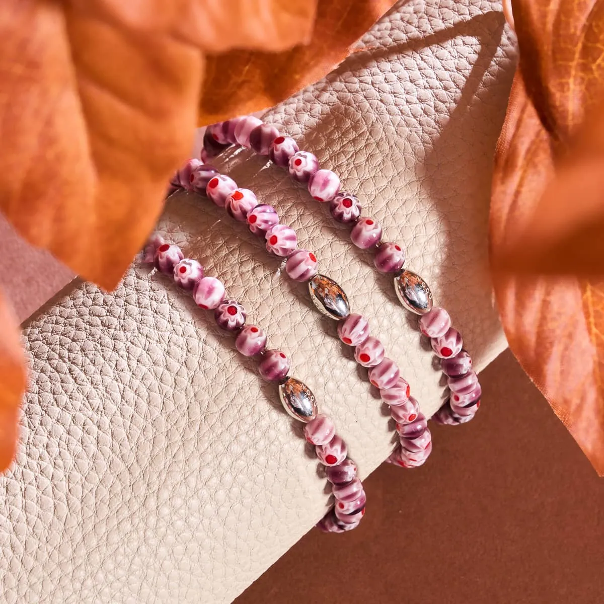 Mulberry | .925 Sterling Silver | Millefiori Bracelet