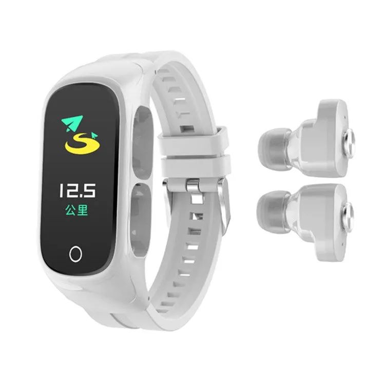 N8 Sports unisex Fitness & vital signs Tracker Blood-Pressure Monitor Smart watch  2 in 1 with Earbuds.