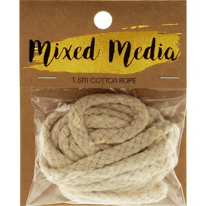 NATURAL COLOUR COTTON ROPE 1 PIECE 1.5M