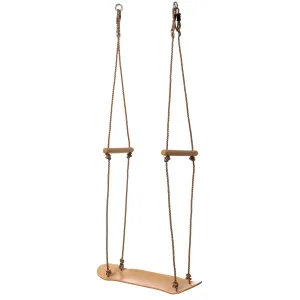 Natural Wooden Outdoor Patio Playground Kids Hanging Adjustable