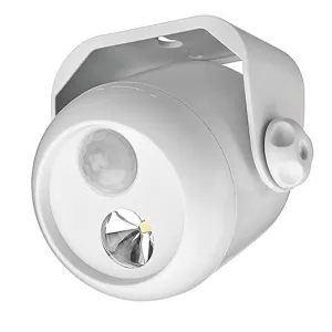 New Beams MB300 80 Lumen Wireless Battery Powered Motion Sensing LED Mini Spotlight, 1-Pack, White! Use indoors or out! Retails $25 
