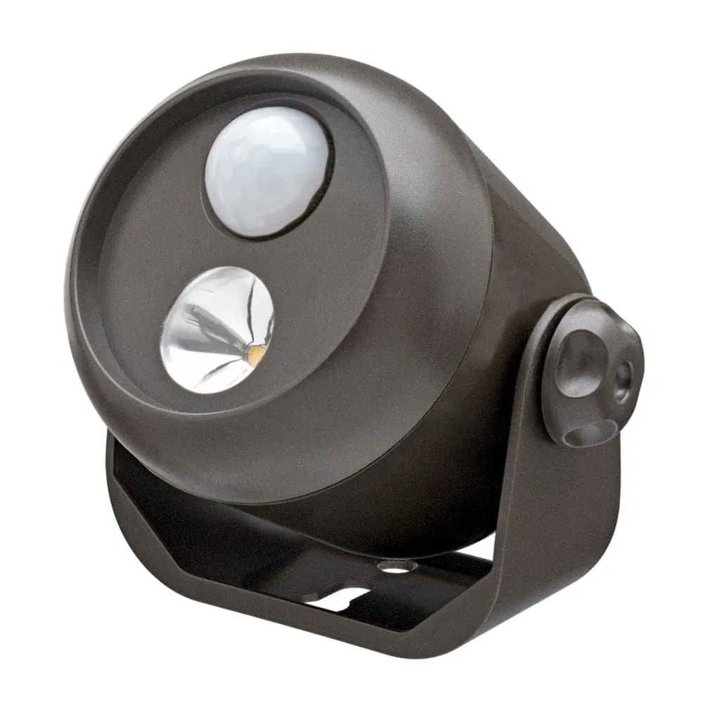 New Beams MB310 80 Lumen Wireless Battery Powered Motion Sensing LED Mini Spotlight, 1-Pack, Brown! Use indoors or out! Retails $25 
