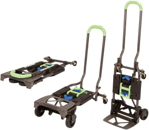 New COSCO Shifter 300-Pound Capacity Multi-Position Heavy Duty Folding Hand Truck and Dolly, Green