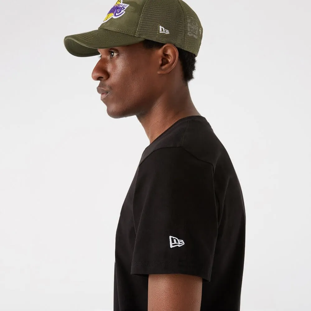 NEW ERA tričko NBA Outdoor utility team logo tee LOS ANGELES LAKERS Black