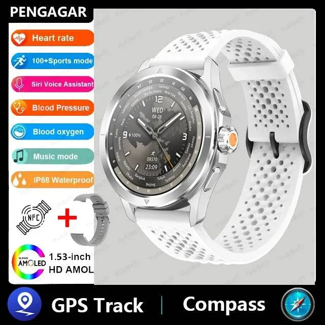 New For Xiaomi Watch S4 Sport Smart Watch Men AMOLED Screen NFC GPS Compass Heart rate Waterproof Bluetooth Call SmartWatch