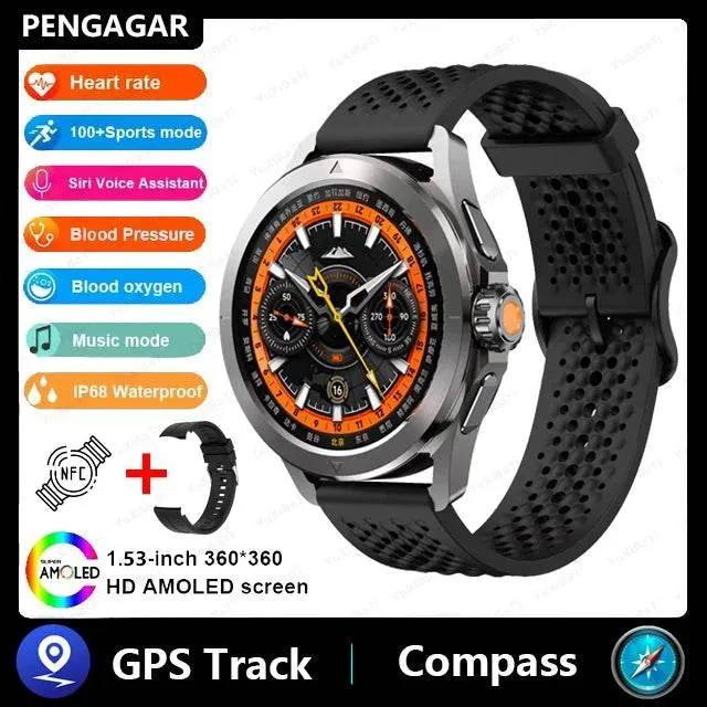 New For Xiaomi Watch S4 Sport Smart Watch Men AMOLED Screen NFC GPS Compass Heart rate Waterproof Bluetooth Call SmartWatch